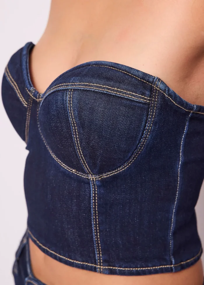 TOP BUSTIER IN DENIM Denny Rose