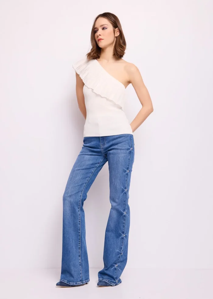 TOP CANOTTA BIANCA Denny Rose