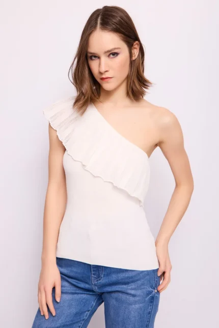 TOP CANOTTA BIANCA Denny Rose