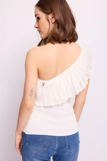 TOP CANOTTA BIANCA Denny Rose