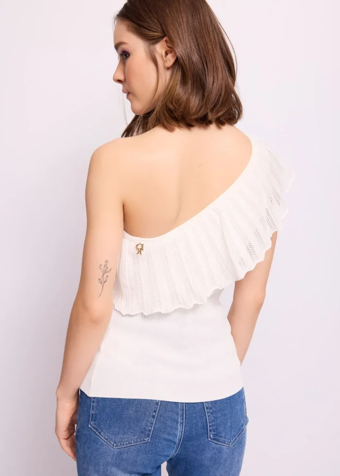 TOP CANOTTA BIANCA Denny Rose