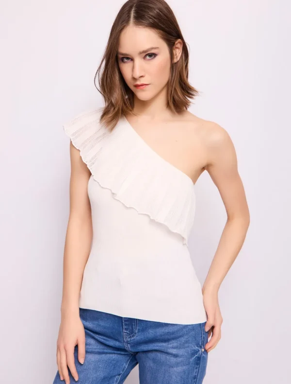TOP CANOTTA BIANCA Denny Rose