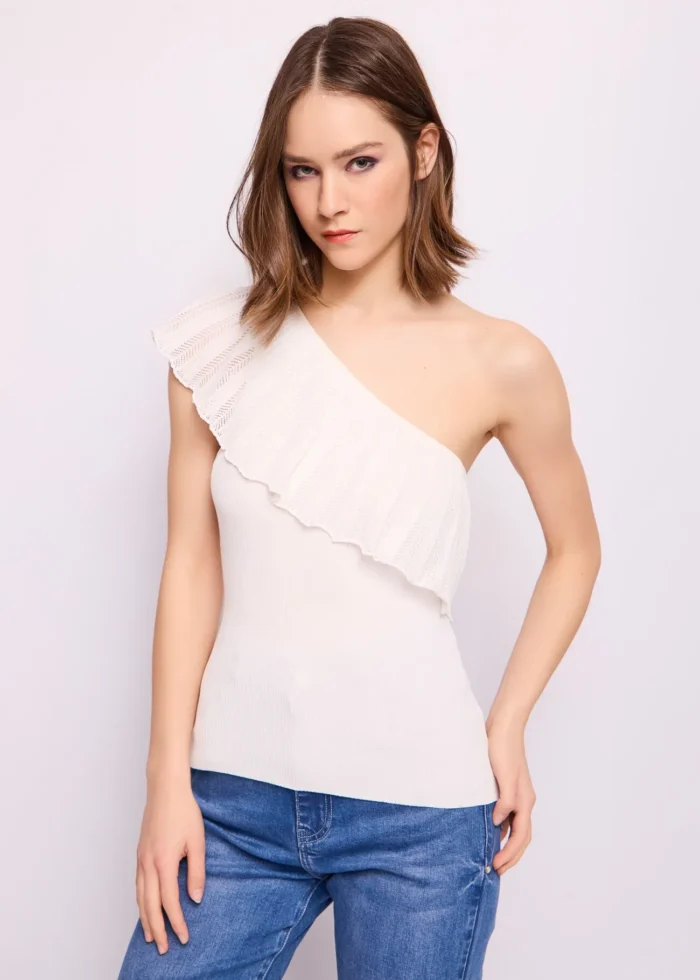 TOP CANOTTA BIANCA Denny Rose