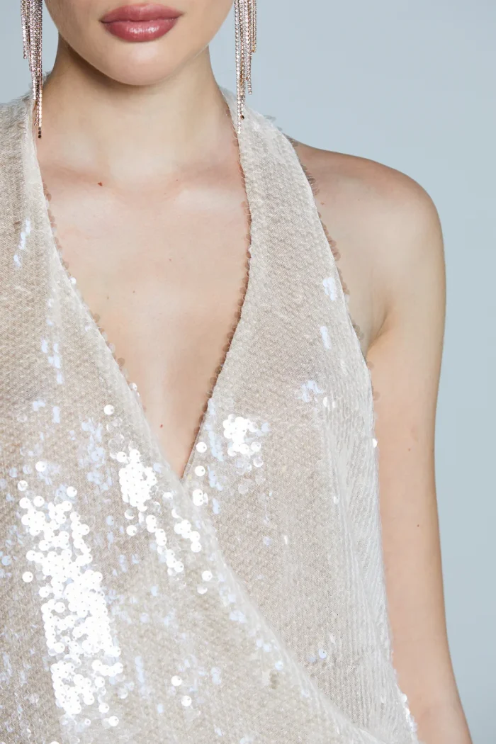 TOP PAILLETTES AVORIO BELEM Relish