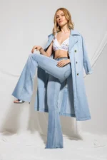 TRENCH IN DENIM STRASS BLANCA Relish