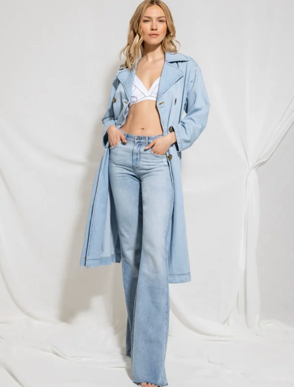 TRENCH IN DENIM STRASS BLANCA Relish