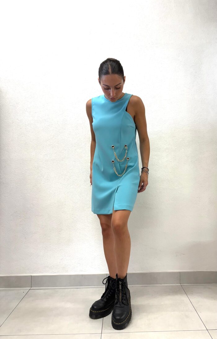 ABITO CORTO AZZURRO TIFFANY Denny Rose