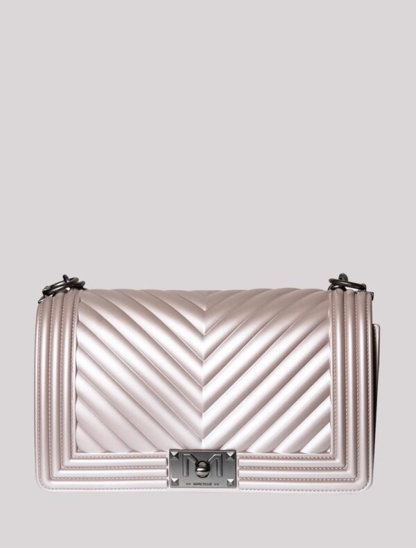 BORSA FLAT MEDIUM ROSA CHIARO Marc Ellis