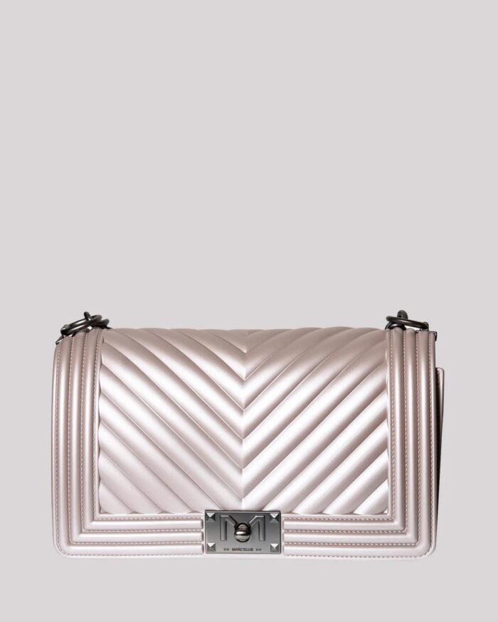 BORSA FLAT MEDIUM ROSA CHIARO Marc Ellis