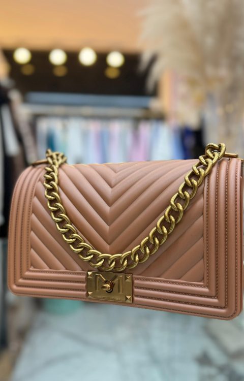 BORSA FLAT MEDIUM ROSÉ Marc Ellis