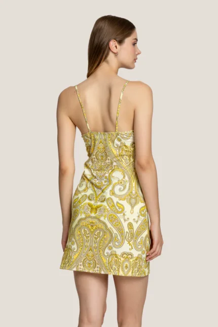 ABITO CORTO CASHMERE GIALLO 4giveness