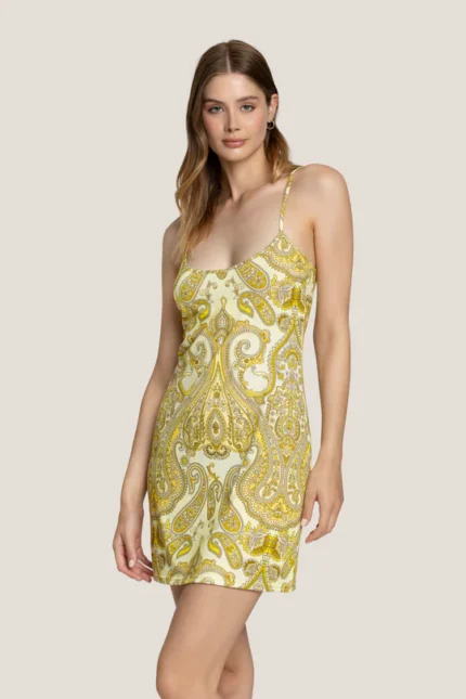 ABITO CORTO CASHMERE GIALLO 4giveness