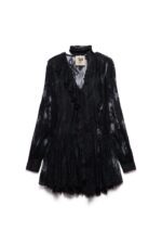 ABITO PIZZO NERO BABYDOLL DRESS LACE Aniye By