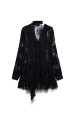 ABITO PIZZO NERO BABYDOLL DRESS LACE Aniye By