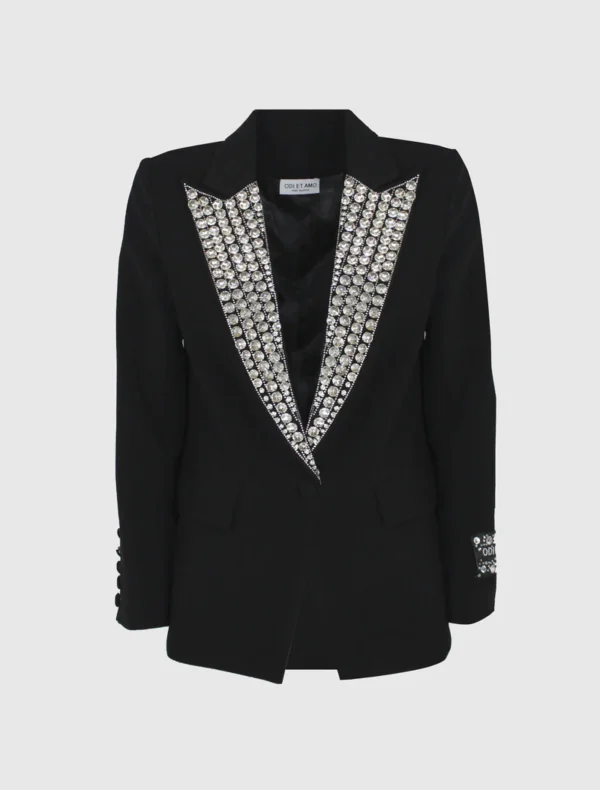 BLAZER NERO STRASS Odi et Amo
