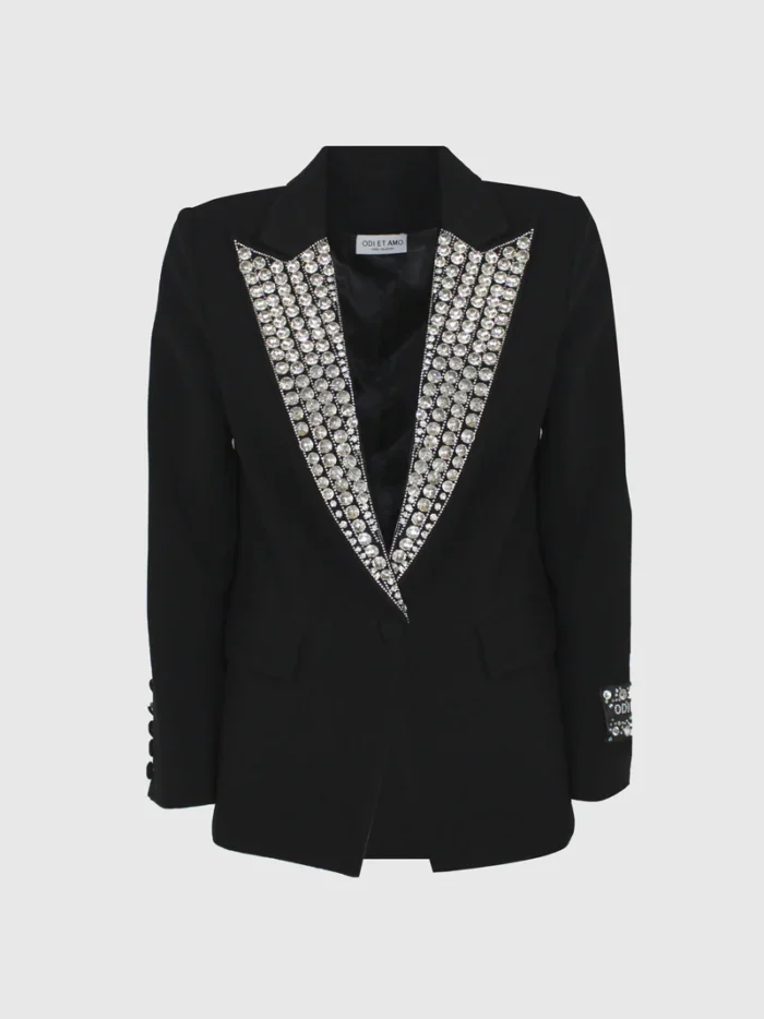 BLAZER NERO STRASS Odi et Amo