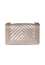 BORSA FLAT SMALL ORO Marc Ellis