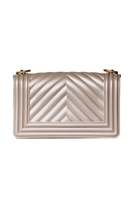 BORSA FLAT SMALL ORO Marc Ellis