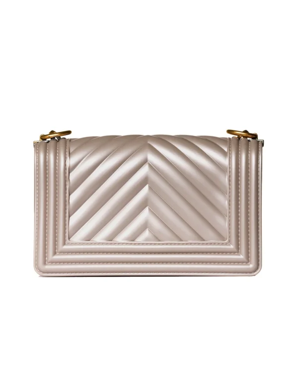 BORSA FLAT SMALL ORO Marc Ellis