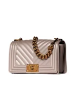 BORSA FLAT SMALL ORO Marc Ellis