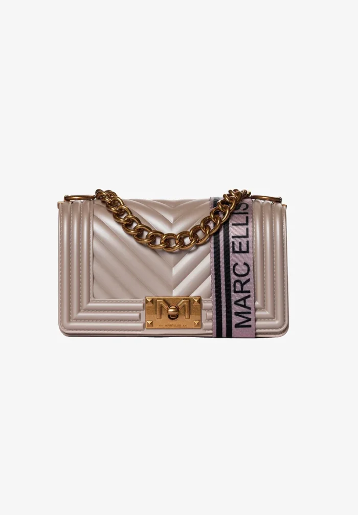 BORSA FLAT SMALL ORO Marc Ellis