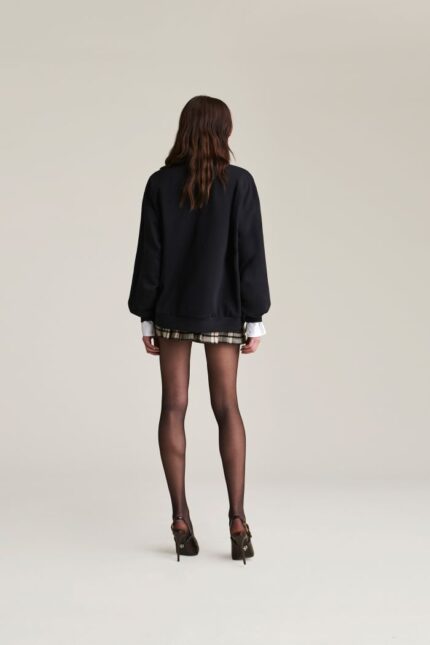 FELPA NERA BOCCA SWEATSHIRT PUNK Aniye By