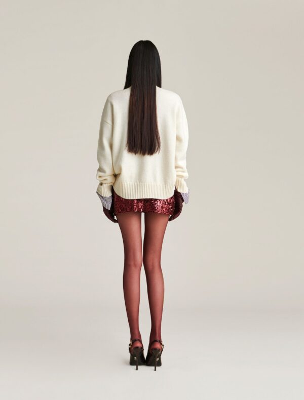 MAGLIA OVER BIANCA PULL KOLOR Aniye By