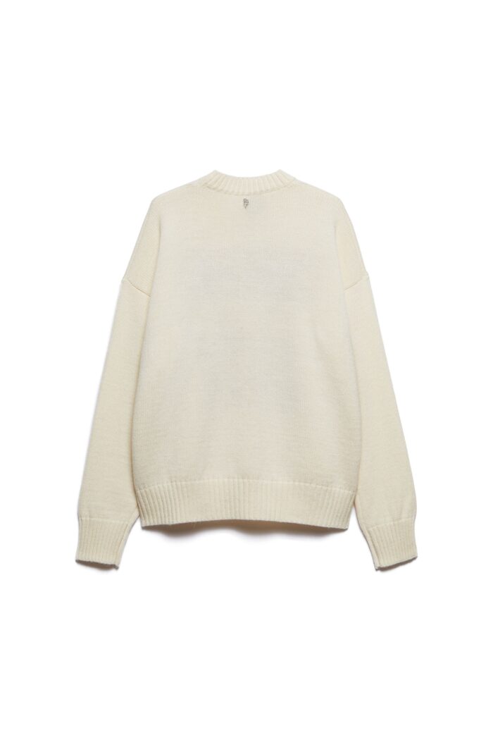MAGLIA OVER BIANCA PULL KOLOR Aniye By