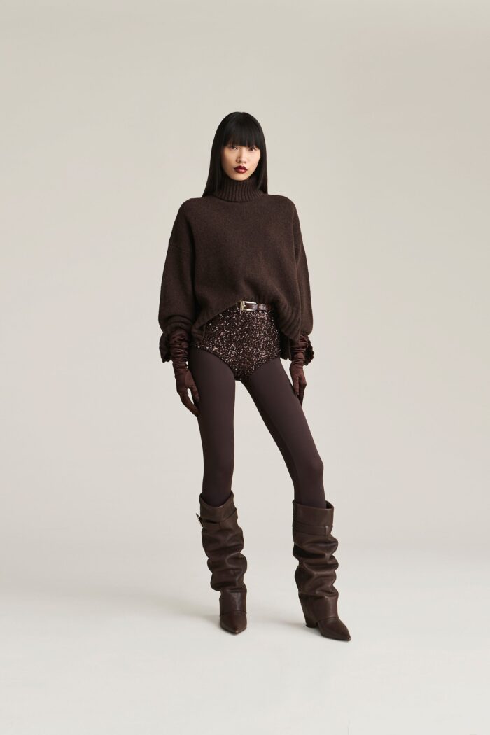 MAGLIA PULL DOLCEVITA MOKA TURTLENECK CHRIS Aniye By