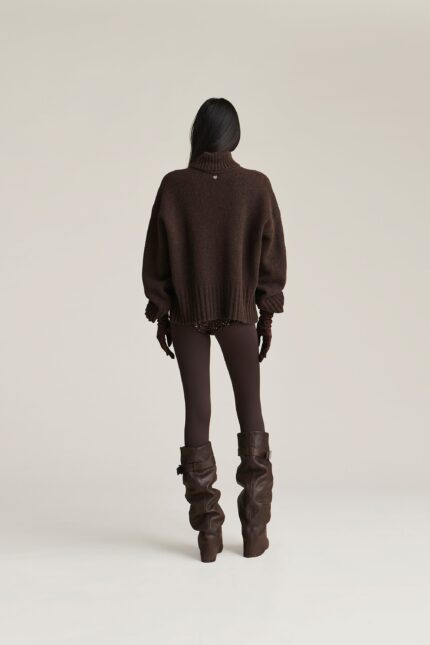 MAGLIA PULL DOLCEVITA MOKA TURTLENECK CHRIS Aniye By