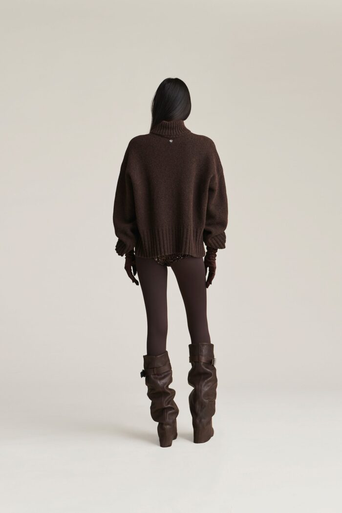 MAGLIA PULL DOLCEVITA MOKA TURTLENECK CHRIS Aniye By