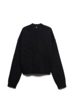 MAGLIA PULL NERA CROP KOLOR Aniye By