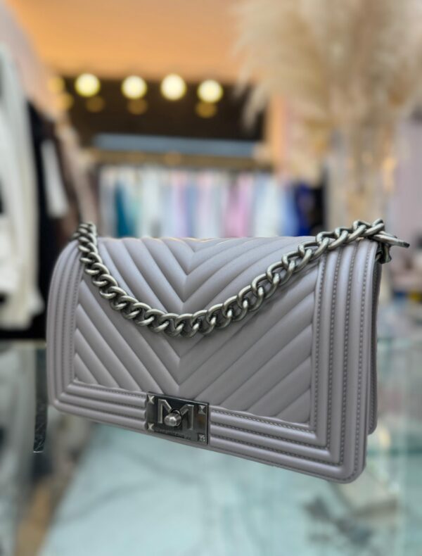 BORSA FLAT MEDIUM MALVA Marc Ellis