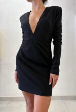 ABITO TUBINO NERO V DRESS SIENNA Aniye By