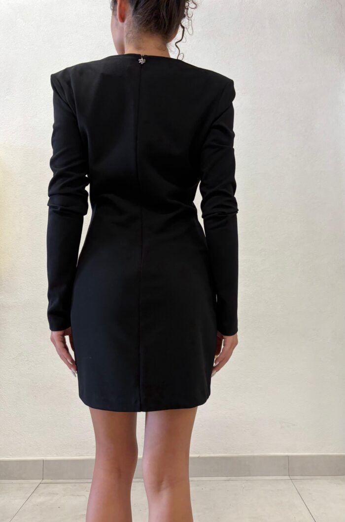 ABITO TUBINO NERO V DRESS SIENNA Aniye By