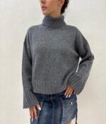 MAGLIA PULL DOLCEVITA GRIGIO TURTLENECK CHRIS Aniye By