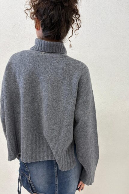 MAGLIA PULL DOLCEVITA GRIGIO TURTLENECK CHRIS Aniye By