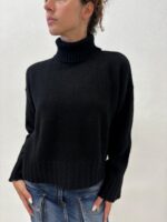 MAGLIA PULL DOLCEVITA NERO TURTLENECK CHRIS Aniye By