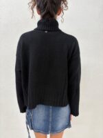 MAGLIA PULL DOLCEVITA NERO TURTLENECK CHRIS Aniye By