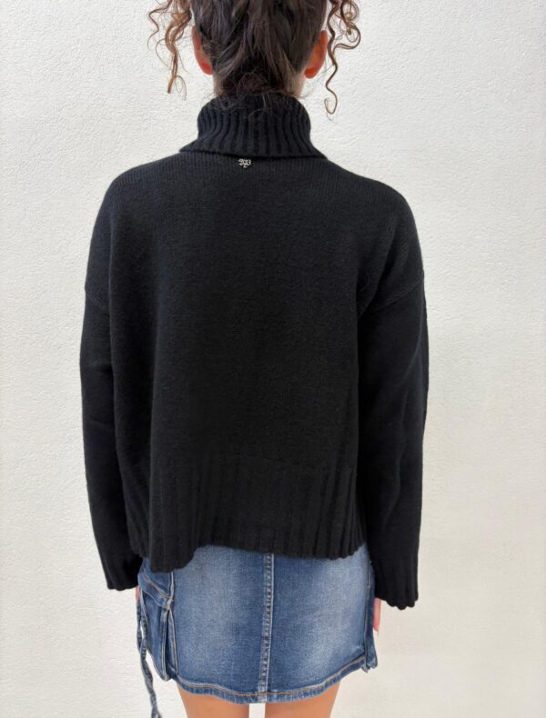 MAGLIA PULL DOLCEVITA NERO TURTLENECK CHRIS Aniye By