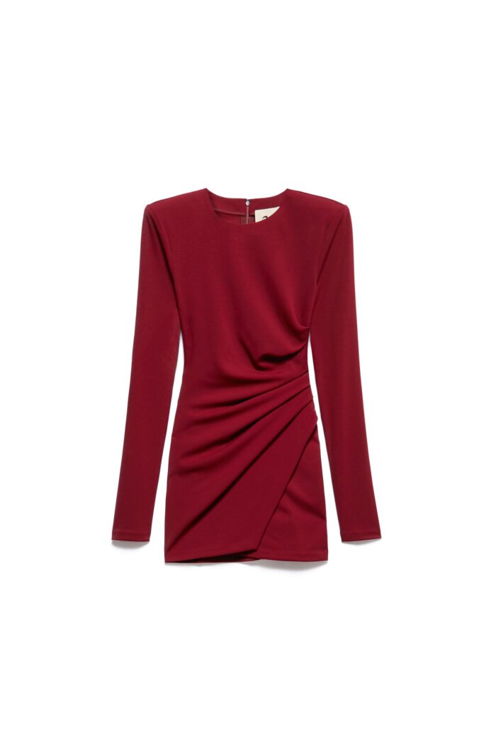 ABITO A TUBINO BORDEAUX MINI DRESS SIENNA Aniye By