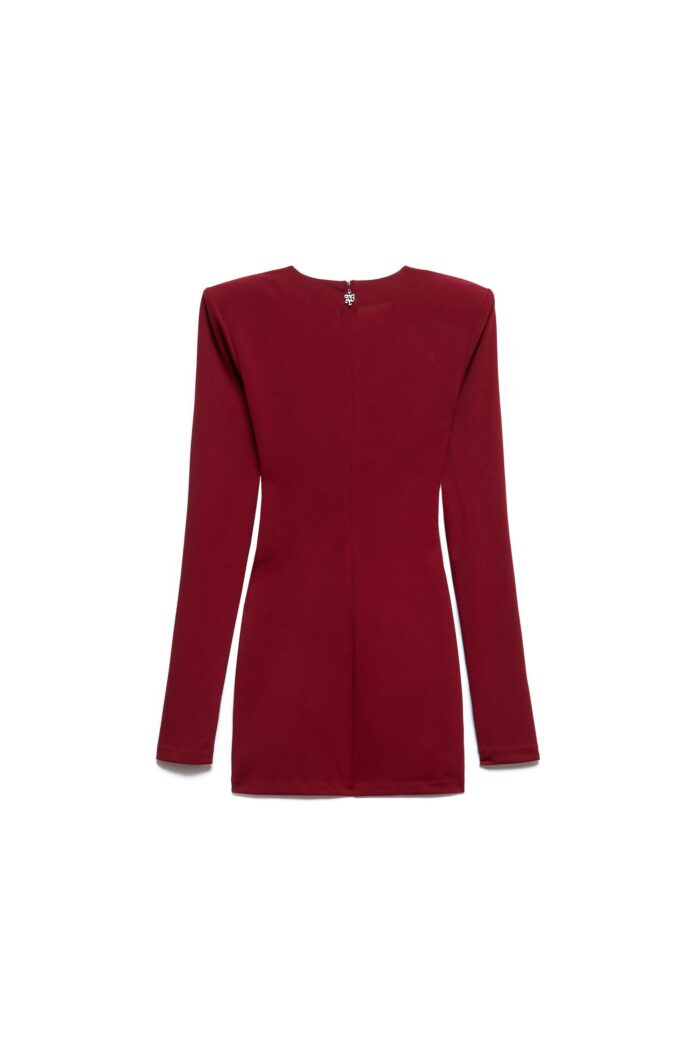 ABITO A TUBINO BORDEAUX MINI DRESS SIENNA Aniye By