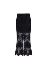GONNA PIZZO NERA LONGUETTE LACE Aniye By