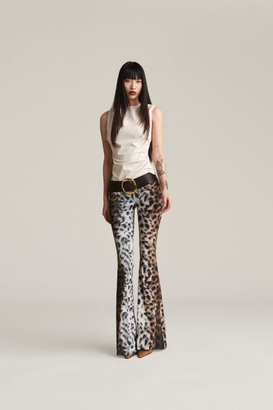 PANTALONE ANIMALIER FLARED NADINE Aniye By