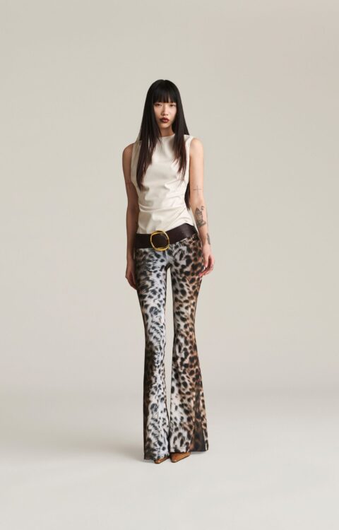 PANTALONE ANIMALIER FLARED NADINE Aniye By