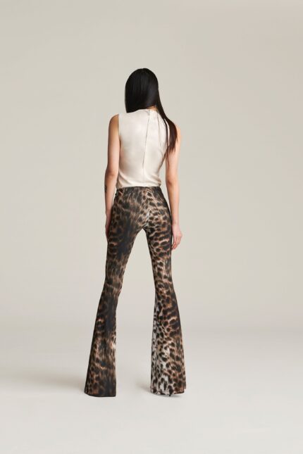 PANTALONE ANIMALIER FLARED NADINE Aniye By