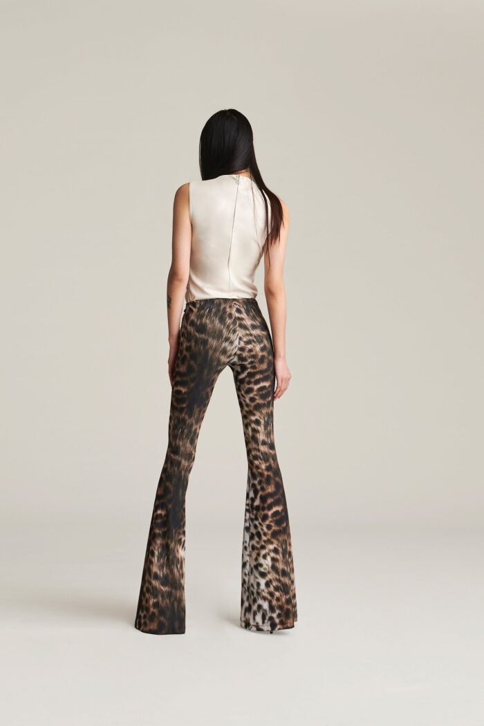 PANTALONE ANIMALIER FLARED NADINE Aniye By