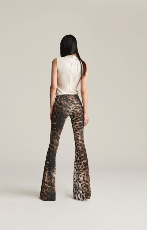 PANTALONE ANIMALIER FLARED NADINE Aniye By