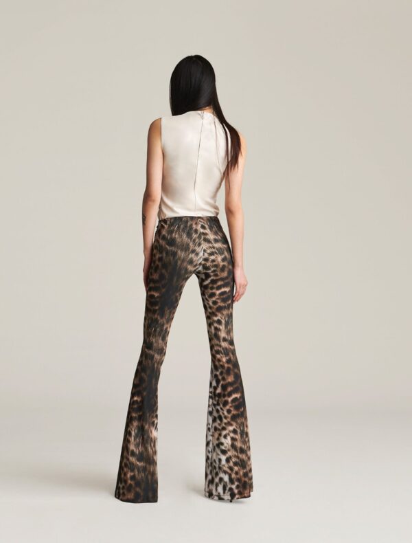 PANTALONE ANIMALIER FLARED NADINE Aniye By