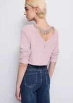 SCALDACUORE CARDIGAN PELUCHE ROSA Denny Rose